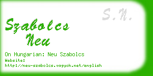 szabolcs neu business card